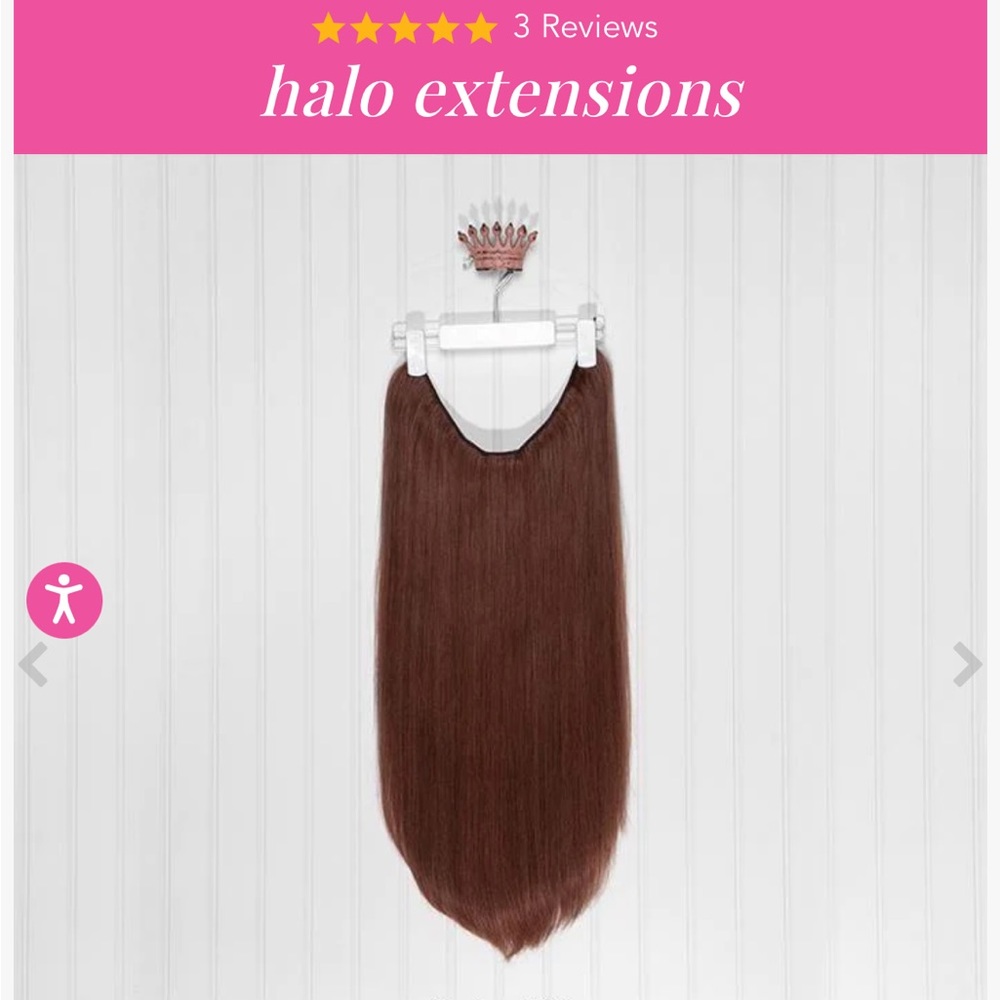halo® extension | dark auburn | #33 Layers 18 inch by Hidden Crown NWT
